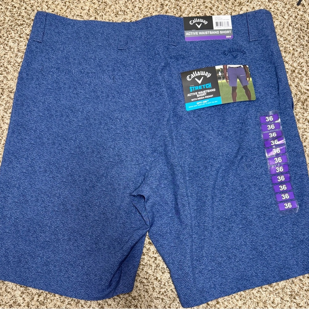 Callaway Blue Stretch Shorts